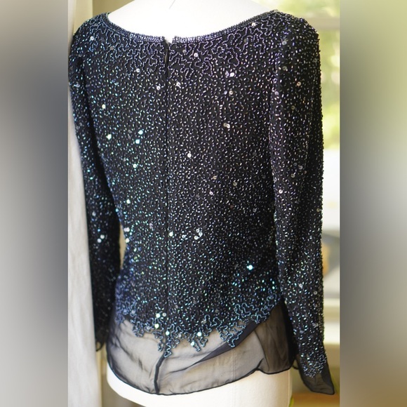 Hand beaded evening top - Picture 5 of 5